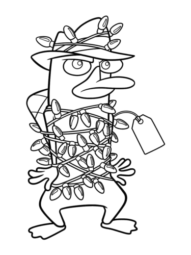Scribble Character, Cartoon, Phineas_and_Ferb, Perry_the_Platypus, normal, famous