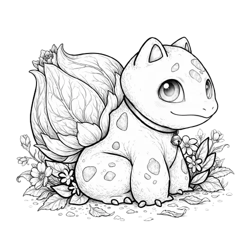 Sitting Bulbasaur, Cartoon, pokemon, bulbasaur, normal, famous