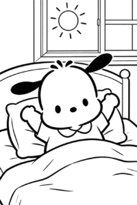 Sleeping Puppy Cute, Cartoon, character, unknown, easy, no_color