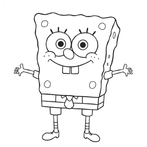 SpongeBob Hands, Cartoon, SpongeBob_SquarePants, SpongeBob, easy, famous