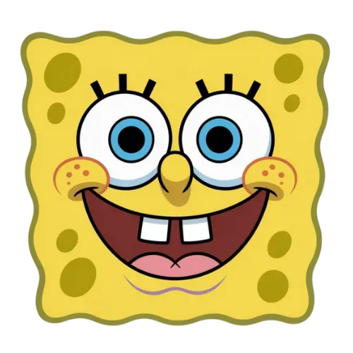 SpongeBob Happy Face, Cartoon, SpongeBob_SquarePants, SpongeBob, easy, famous