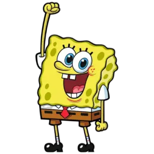 SpongeBob Raise Hand, Cartoon, SpongeBob_SquarePants, SpongeBob, easy, famous