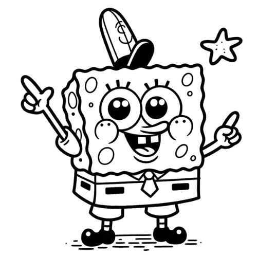 SpongeBob Sport, Cartoon, SpongeBob_SquarePants, SpongeBob, easy, famous