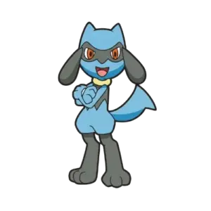 Standing Lucario, Cartoon, Pokemon, Riolu, easy, famous