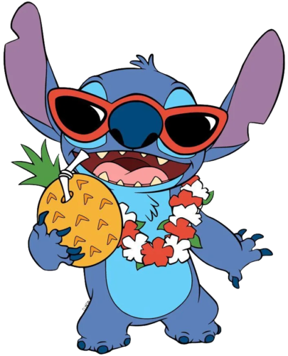 Stitch Flowers, Cartoon, Lilo_and_Stitch, Stitch, normal, famous