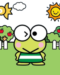 Sunny Frog Relaxing, Cartoon, Sanrio, Keroppi, easy, famous