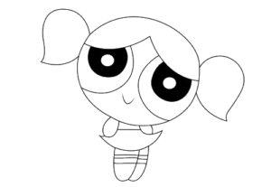 Twirl Bubbles, Cartoon, Powerpuff_Girls, Bubbles, easy, famous