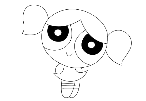 Twirl Bubbles, Cartoon, Powerpuff_Girls, Bubbles, easy, famous