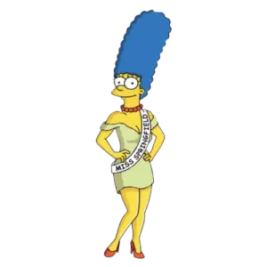 White Springfield Sash, Cartoon, The_Simpsons, Marge_Simpson, normal, famous
