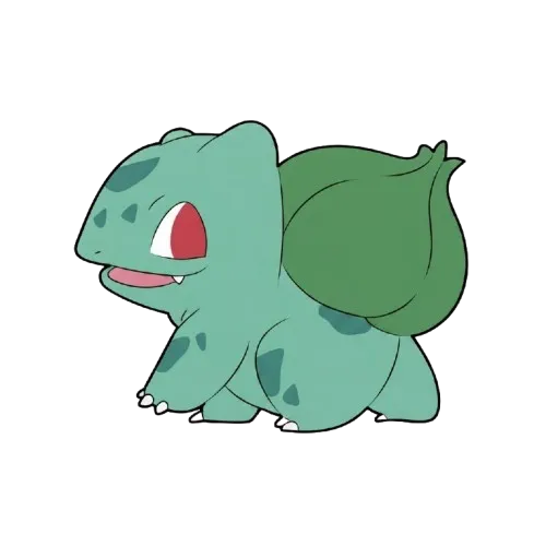 Walking Bulbasaur, Cartoon, Pokemon, Bulbasaur, easy, famous