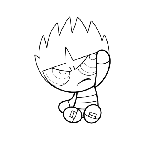 Winking Butch, Cartoon, anime, mob, easy, Mob_Psycho_100