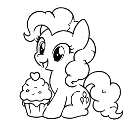 Pinkie Pie Logo Art, Cartoon, My_Little_Pony, unknown, easy, famous