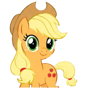Waving Apple Pony, Cartoon, my_little_pony, applejack, easy, famous