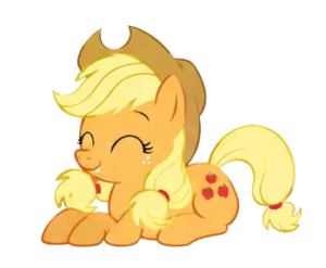Cute Little Bird, Cartoon, My_Little_Pony, Applejack, easy, famous