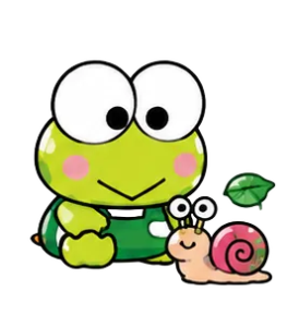 Frog Standing Alon, Cartoon, Sanrio, Keroppi, easy, famous