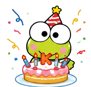 Frog With Flower, Cartoon, sanrio, keroppi, easy, famous