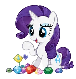 Diamond Cutie Mark Pony, Cartoon, My_Little_Pony, Rarity, easy, famous