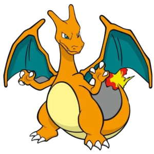 Funny Colorful Charmander, Cartoon