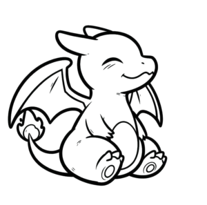 Cute Angled Charmander, Cartoon