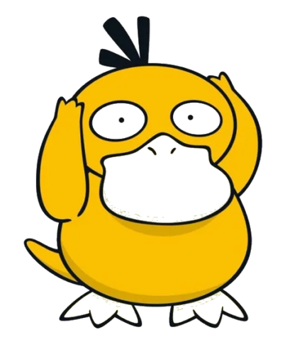 Adorable Psyduck, Cartoon