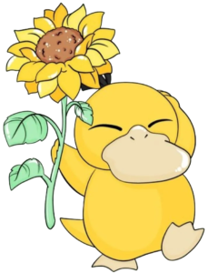Cheerful Psyduck, Cartoon