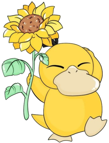 Cheerful Psyduck, Cartoon