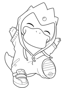 Baby Duck Coloring Sheet, Cartoon