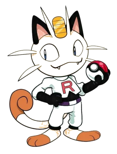 Standing Meowth, Cartoon