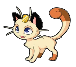 Excited Meowth, Cartoon