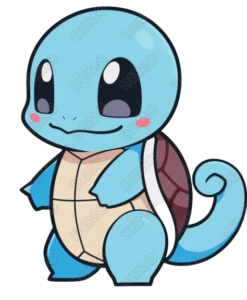 Chibi Squirtle, Cartoon, Pokemon, Squirtle, easy, famous