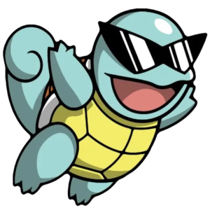 Playful Squirtle, Cartoon, pokemon, squirtle, easy, famous