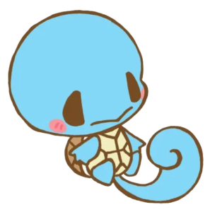 Happy Water Squirtle, Cartoon, Pokemon, Squirtle, easy, famous