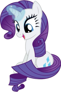 Rarity Side View, Cartoon, My_Little_Pony, Rarity, easy, famous