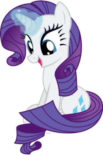 Rarity Side View, Cartoon, My_Little_Pony, Rarity, easy, famous