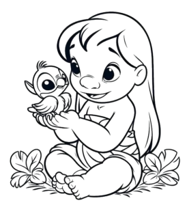 Moana Dancing, Cartoon, Lilo_and_Stitch, Lilo, easy, famous
