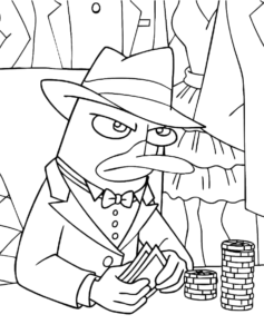 Plane Banner, Cartoon, Phineas_and_Ferb, Perry_the_Platypus, easy, famous