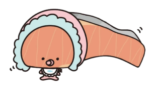 Small Jellyfish, Cartoon, cute_character, sushi, easy, JP