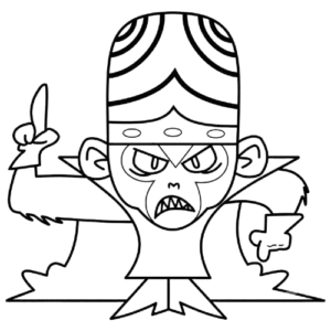 mojo jojo pointing, Cartoon, The_Powerpuff_Girls, Mojo_Jojo, normal, famous